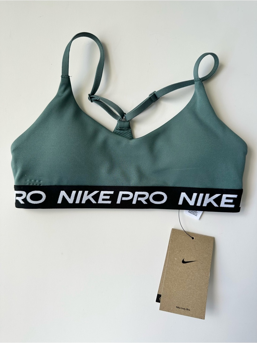 Nike Pro Light-Support Sports Bra in Dusty Sage